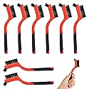 8Pcs Nylon Cleaning Brushes, Bristles Scratch Brush Set, Nylon Bristle Brushes Small Cleaning Brushes for Daily Cleaning Dirt Removal