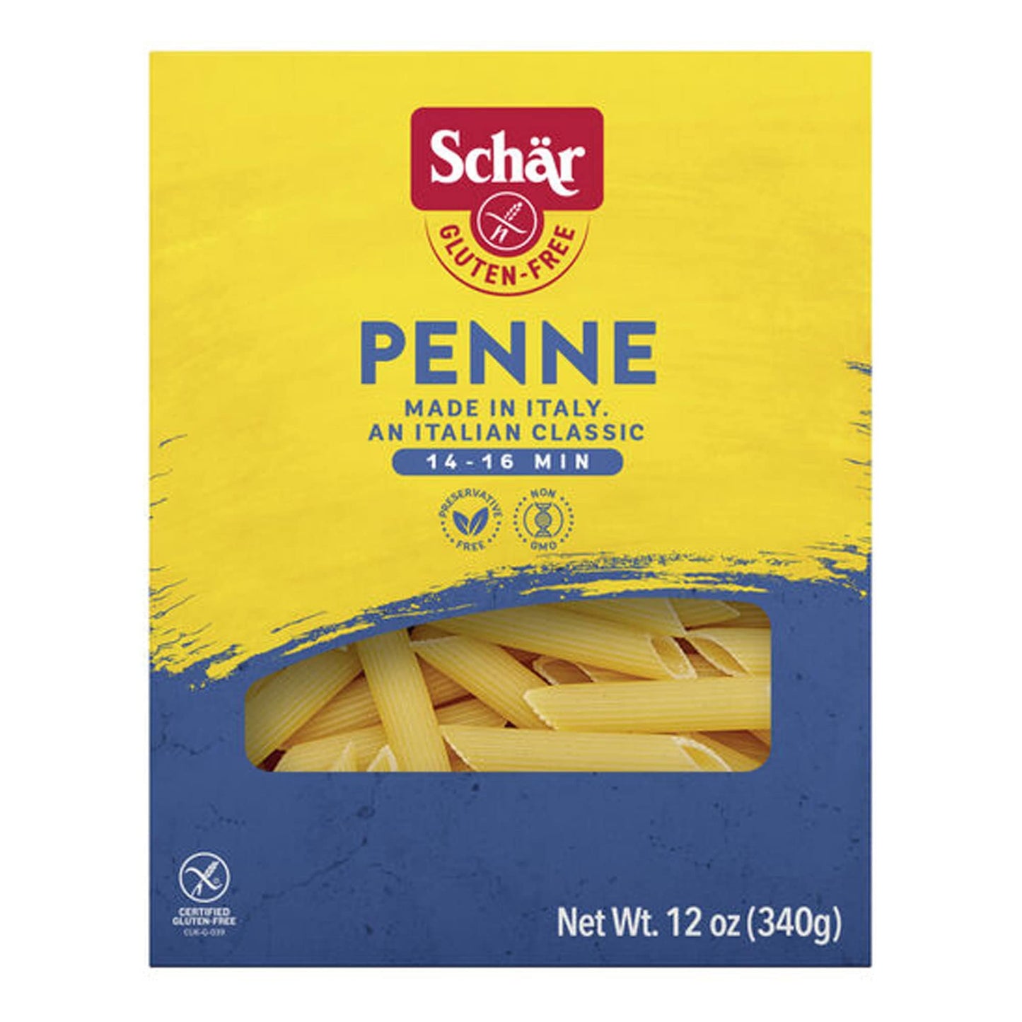 Schar - Penne - Certified Gluten Free - No GMO's, Lactose or Wheat - (6.2 oz) 10 Pack