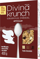Divina Krunch Triple Chocolate Granola - 400g - Pack of 32