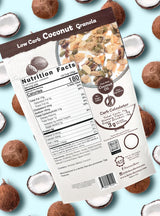 Keto Factory Coconut Granola - 3g Net Carbs, Gluten Free, Diabetic Friendly Keto Snacks for Adults - No Added Sugar, Crunchy, and Nutrient Dense Vegan