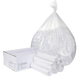 TYPLASTICS 33 Gallon Clear Trash Can Liners - 33" x 40" - High Density Garbage Bags - Case of 500 - Multipurpose for Office, Outdoor, Recycling