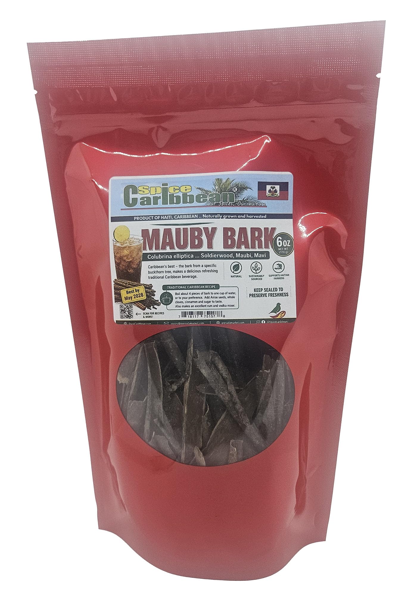 MAUBY BARK (6oz Mauby Bark in resealable pouch)