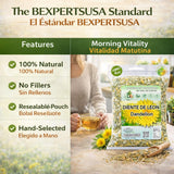 Diente de León Herbal Tea - Dandelion Loose Leaf - 4 oz (113 g) - 100% Natural, Vegan, Non-GMO, Caffeine-Free - Traditional Herbal Infusion - by
