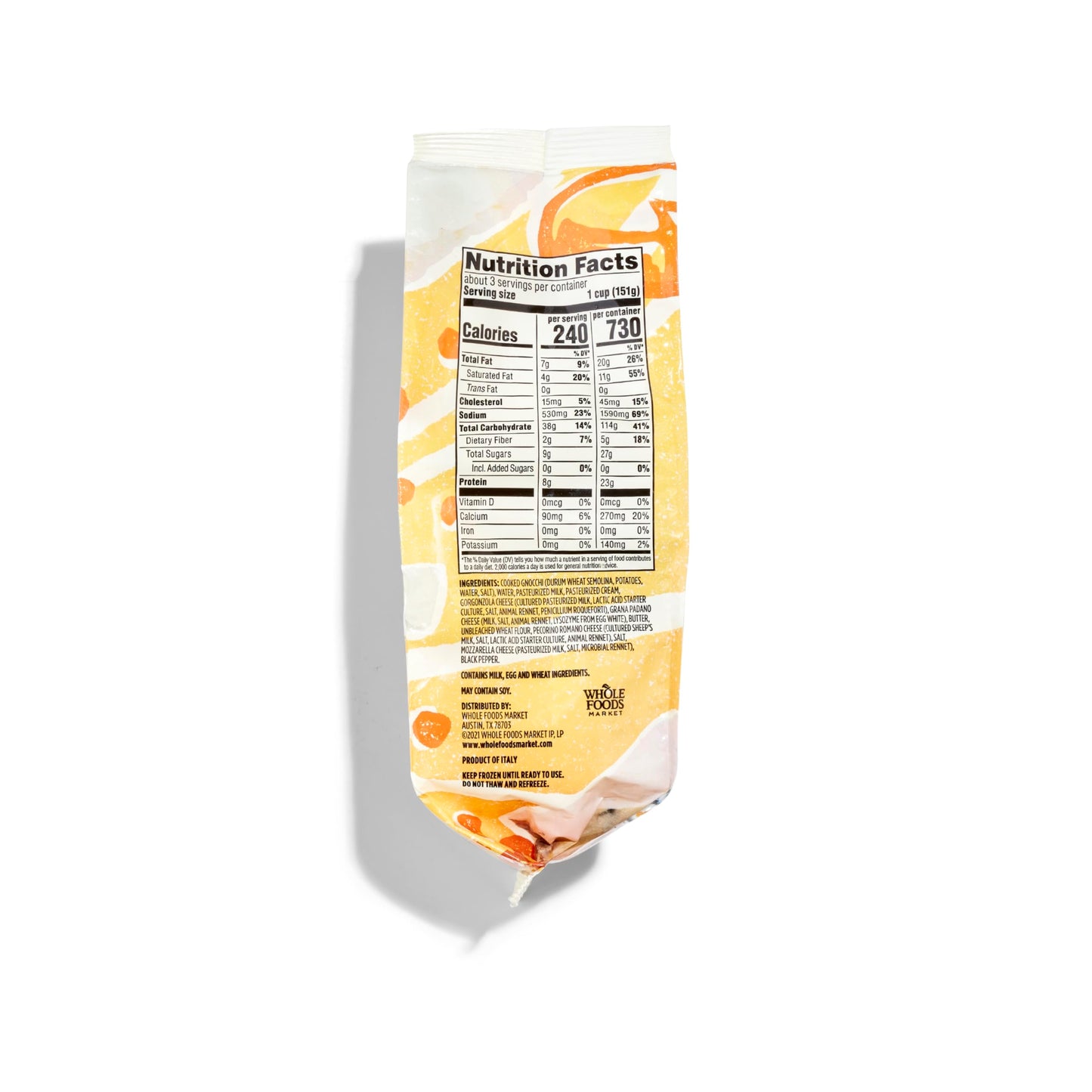 Whole Foods Market, Gnocchi Quattro Formaggi, 16 oz, (Frozen)