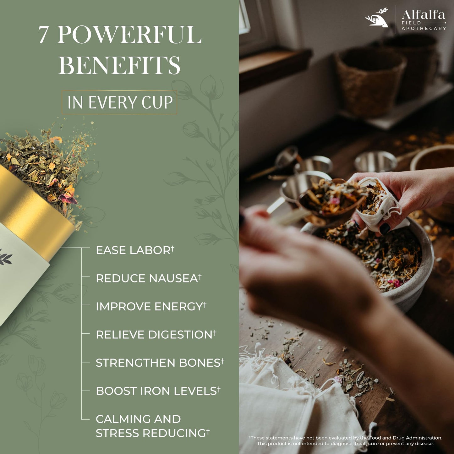 Pregnancy Tea for Pregnant Women with Hand Selected Organic Ingredients - Morning Sickness Support, Healthy Pregnancy, Labor and Delivery, Second