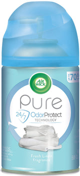Air Wick Automatic Air Freshener Spray Refill, 1ct, Fresh Linen, Odor Neutralization, Essential Oils