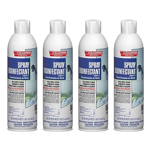 Champion Aerosol Disinfectant Original Scent. 4-16.5 oz. Net cans.