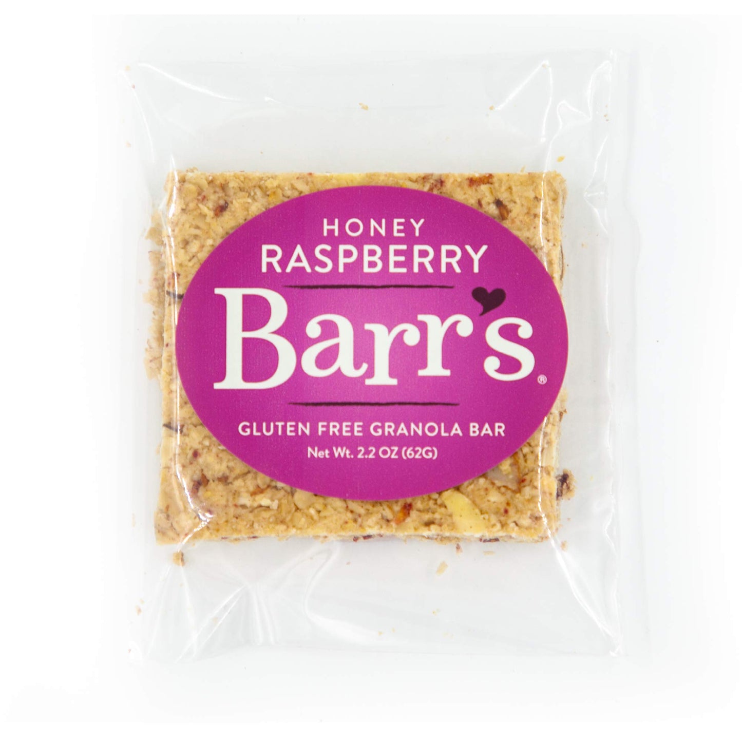 Mrs. Barr’s Natural Foods Granola Bars | Honey Raspberry | Certified Organic Gluten Free Oats | Soft Texture | Small Batch | Gourmet Quality | Real
