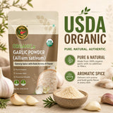 Spice Magic Organic Garlic Powder (Allium sativum),8 oz (226 g) | Finely Ground & Aromatic | Lab Tested,No ETO & Additive-Free | Premium Garlic
