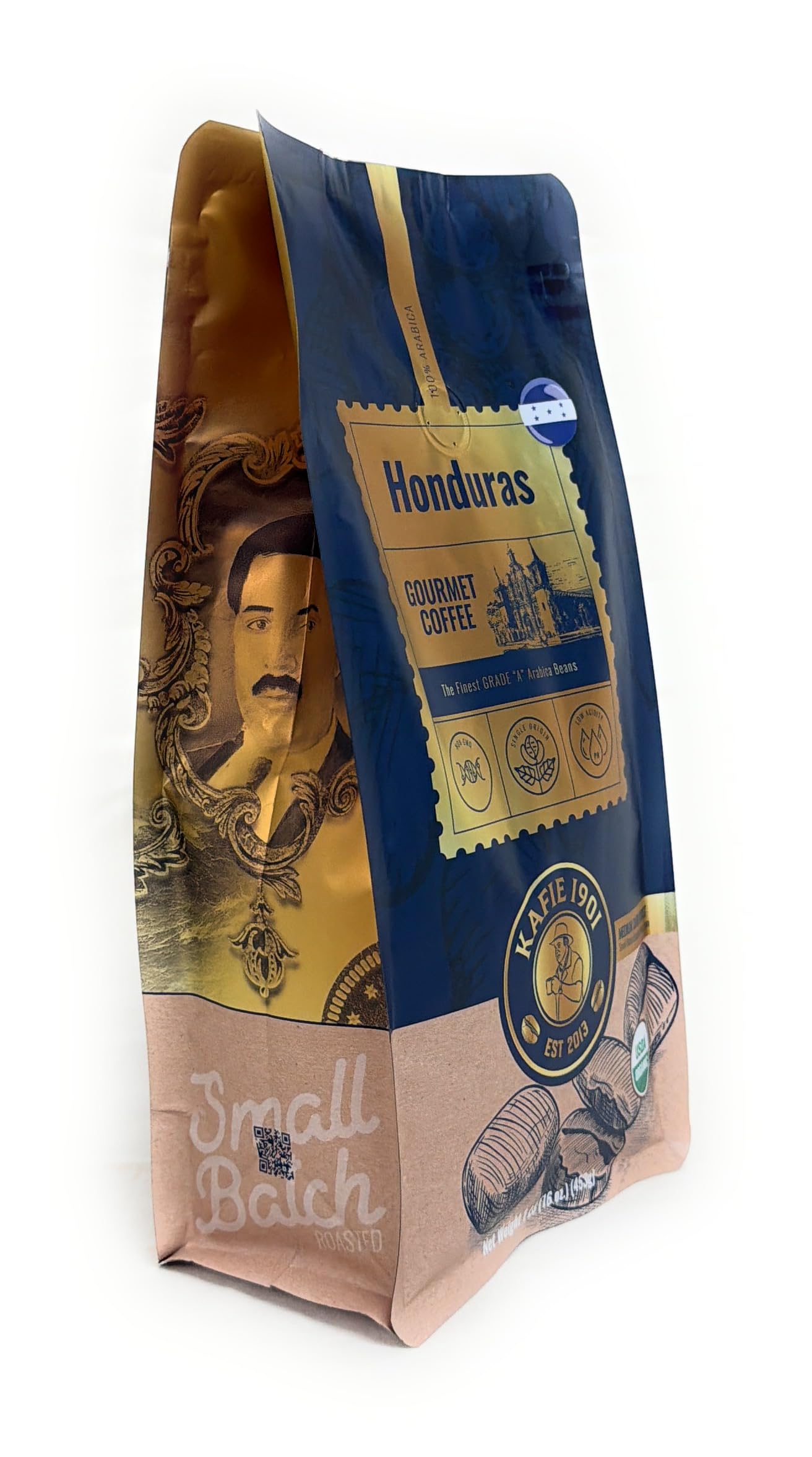 Kafie 1901 Honduras Organic Coffee - 1 lb Whole Bean - Single Origin, Specialty Grade, Small-Batch Roasted in Miami