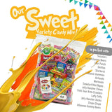 Assorted Candy Variety Pack 4lb - Bulk Candy Assortment Individually Wrapped Mixed Candy, Sweet & Sour Gummy Mix, Party Candy Bags for Piñata