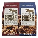 Harry & David Moose Munch Gourmet Popcorn: Dark Chocolate & Milk Chocolate, 4.5 Ounce (Pack of 2)