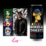 BORED & THIRSTY Supreme Water with Electrolytes, pH 8+ Alkaline and Trace Minerals - 16 FL OZ - 100% Recyclable Aluminum Cans 12 Pack with Limited