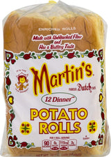 Martin's Famous Pastry Sweet Dinner Potato Rolls- 12 pack 15 oz. Bag (2 Bags)