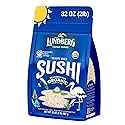 Lundberg Organic California Sushi Rice - Short Grain Rice, White Japanese-Style Sticky Rice for Perfect Sushi Rolls, Rice Bowls, and Mochi, White Rice Grown in California, 32 Oz