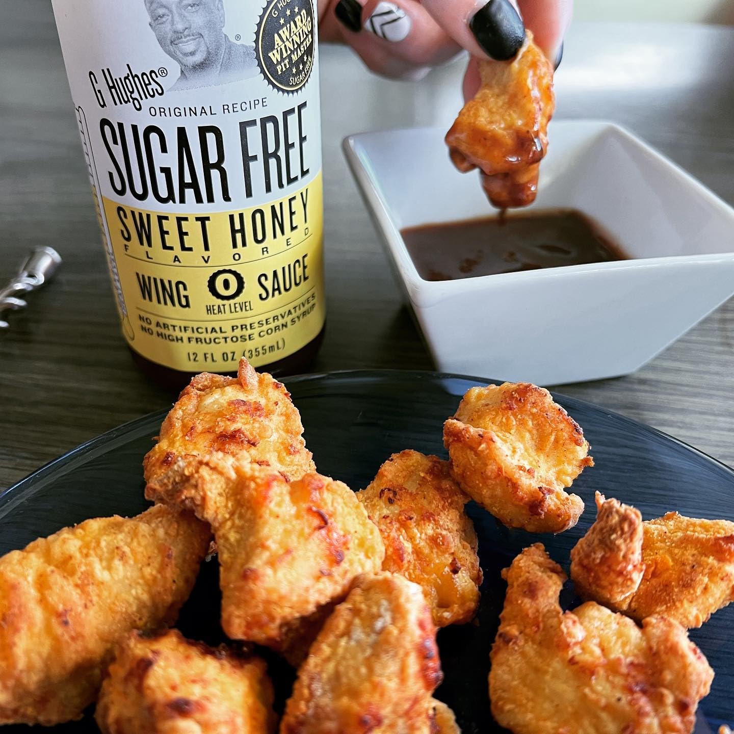 G. Hughes Smokehouse Sugar Free Wing Sauce (12 oz) - Sweet Honey