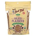 Bob's Red Mill Organic Golden Flaxseeds, Resealable Stand up Bag, 13 OZ (Pack - 6)