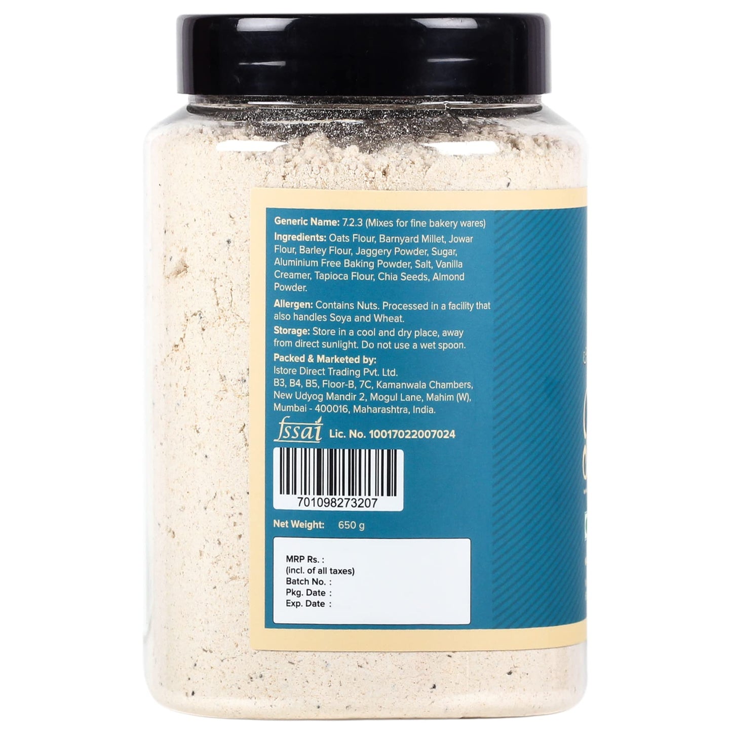 Urban Platter Vegan Vanilla Pancake Mix 650g / 23oz [Just Water]
