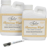 Tyler Glamorous Wash High Maintenance Laundry Detergent 4 oz. - 2 Pack Bundle with Stain Remover Pen - Glamorous Wash Fabric Safe Luxury Liquid