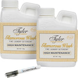 Tyler Glamorous Wash High Maintenance Laundry Detergent 4 oz. - 2 Pack Bundle with Stain Remover Pen - Glamorous Wash Fabric Safe Luxury Liquid
