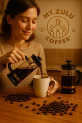 Premium Gourmet Colombian Coffee - Ground, 100% Arabica, Medium Roast, Balanced & Smooth Taste - 12 oz
