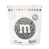 M&M’S WORLD Silver Milk Chocolate Candy Bulk - 5lbs Resealable Pack for Party Favors, Candy Bars, Weddings, Graduations, Birthday Parties, Party