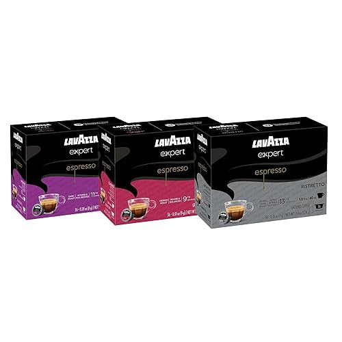 Lavazza Expert Espresso Variety Pack, Contains Medium and Dark RoastEspresso Capsules, Compatible with Lavazza Classy Machines (108 Capsules)