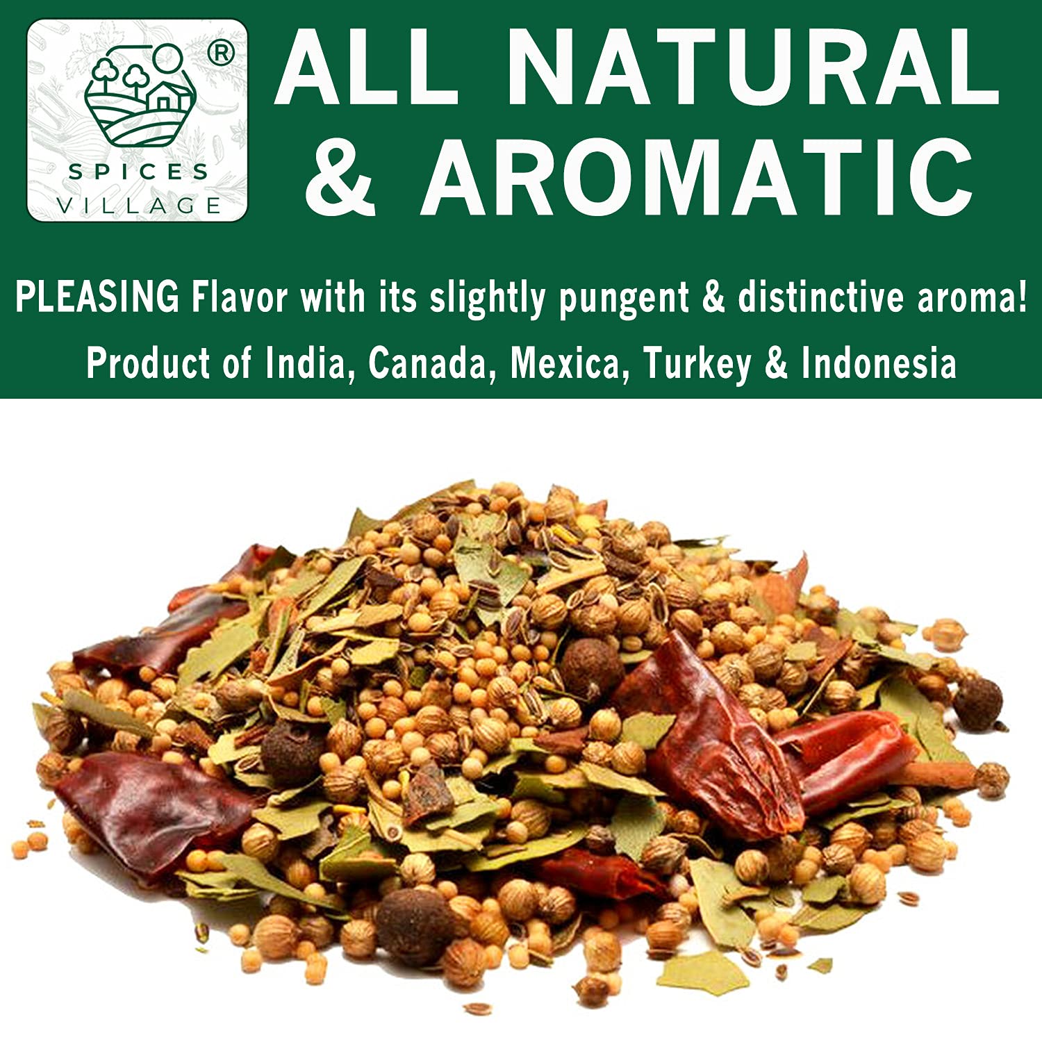 SPICES VILLAGE Pickling Spices for Corned Beef, Pickling Spices Mix for Pickles and Canning, 6.5oz, Pickling Seasoning Blend Kit - Kosher, Gluten