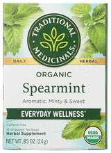 (NOT A CASE) Organic Spearmint Caffeine Free Herbal Tea 16 Tea Bags