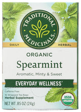 (NOT A CASE) Organic Spearmint Caffeine Free Herbal Tea 16 Tea Bags