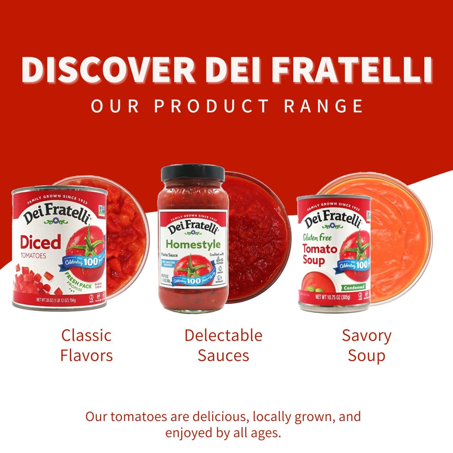 Dei Fratelli Fire Roasted Pizza Sauce (15 oz. Cans, 12 pack) - Vine-Ripened - No Water Added - Non-GMO, Gluten-Free