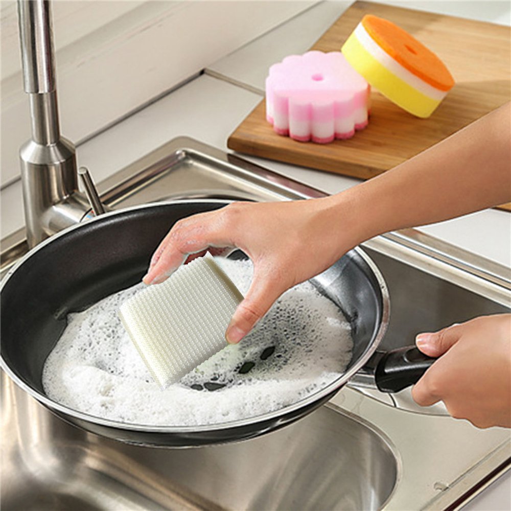 Multi-Purpose Scouring Pad by Scrub-It - Non-Scratch Cleaning Dobie Pads for Pots, Pans, Dishes, Utensils & Non-Stick Cookware - Sponge Scrubbers Use