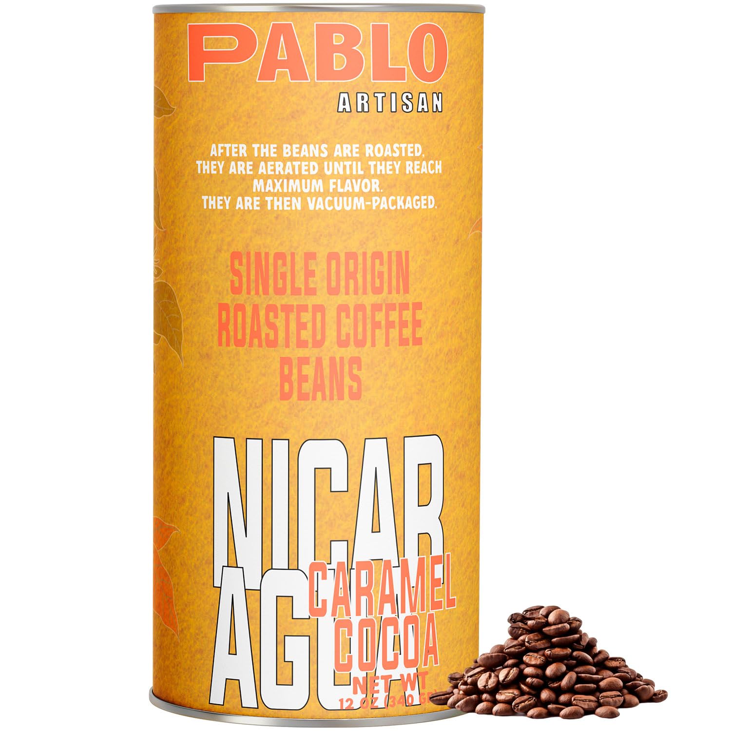 Pablo Artisan Nicaragua SHG EP Tuma Single Origin Coffee Beans - Medium Roast Whole Bean Coffee, 100% Arabica Espresso Beans, Notes of Cocoa, Caramel