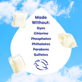 Dropps Odor & Stain Laundry Detergent Pods, Crisp Breeze (32 Count) - Powerful Laundry Pods | Complete Clean Laundry Soap | Fights Odors & Stains |