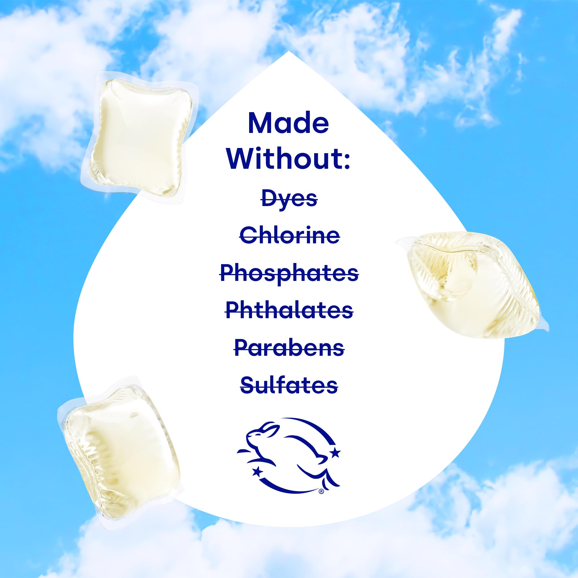 Dropps Odor & Stain Laundry Detergent Pods, Crisp Breeze (32 Count) - Powerful Laundry Pods | Complete Clean Laundry Soap | Fights Odors & Stains |