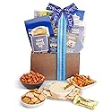 Beyond the Bow Gifts Snack & Savor Gift Basket Tote with Nuts, Cheese, Snacks, for Father's Day, Graduation, Birthday