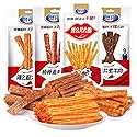 4 Packs Latiao Spicy Strips,Latio Spicy Gluten Classic Chinese Snacks,Vegan,Low Sugar and Low Calories,??,La Tiao