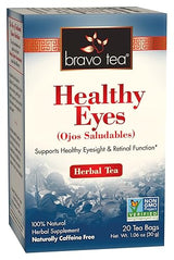 Bravo Tea Healthy Eyes Herbal Tea Caffeine Free, 20 Tea Bags, 6 Count