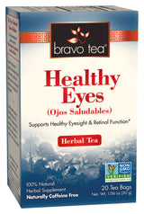 Bravo Tea Healthy Eyes Herbal Tea Caffeine Free, 20 Tea Bags, 6 Count