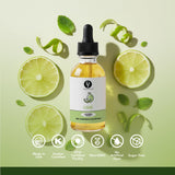 Dolce Flav Natural Lime Extract - 2 Ounce Oil-Soluble Kosher, Sugar-Free, Concentrated Citrus Lime Flavor for Candy, Chocolates & Desserts, Includes