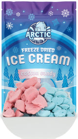 Arctic Farms Freeze Dried Ice Cream Bits Bagged and Boxed - Does Not Melt (Cotton Candy Mix)