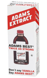 Adams Extract Flavoring 1.5oz Bottles (Pack of 3) Choose Flavor Below (Adams Best Twice as Strong Vanilla 1.5oz)
