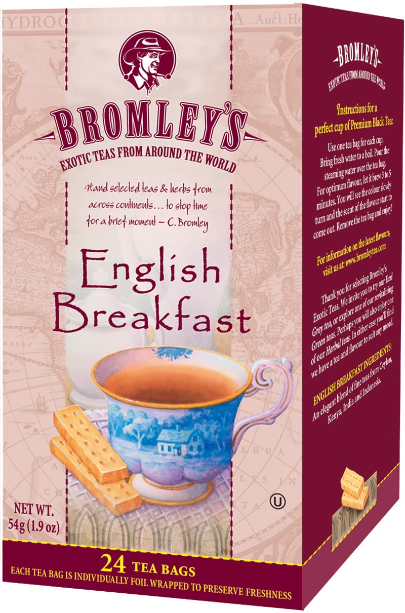 Bromley's English Breakfast Tea, 24 Count (Pack of 6)