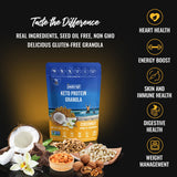 Inrive Keto High Protein Gluten Free Granola (Coconut Vanilla Crunch) Non GMO, No Sugar Added, Vegan, Kosher, Soy Free, 1 Pack