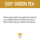 AriZona Diet Green Tea with Ginseng and Honey - Big Can, 22 Fl Oz (Pack of 24)