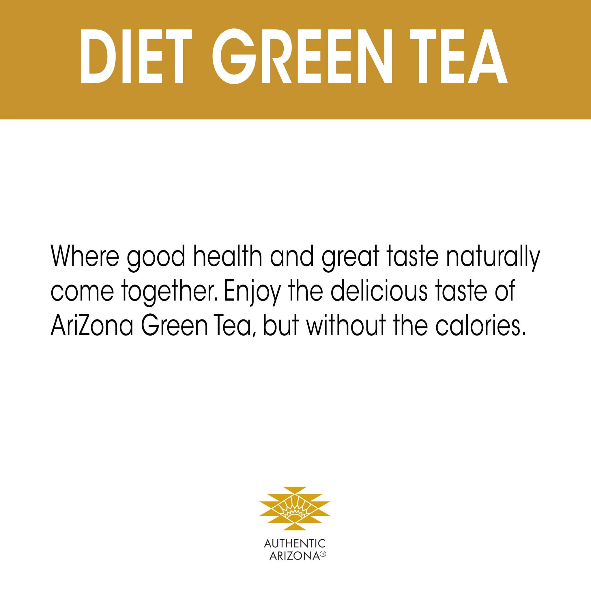 AriZona Diet Green Tea with Ginseng and Honey - Big Can, 22 Fl Oz (Pack of 24)