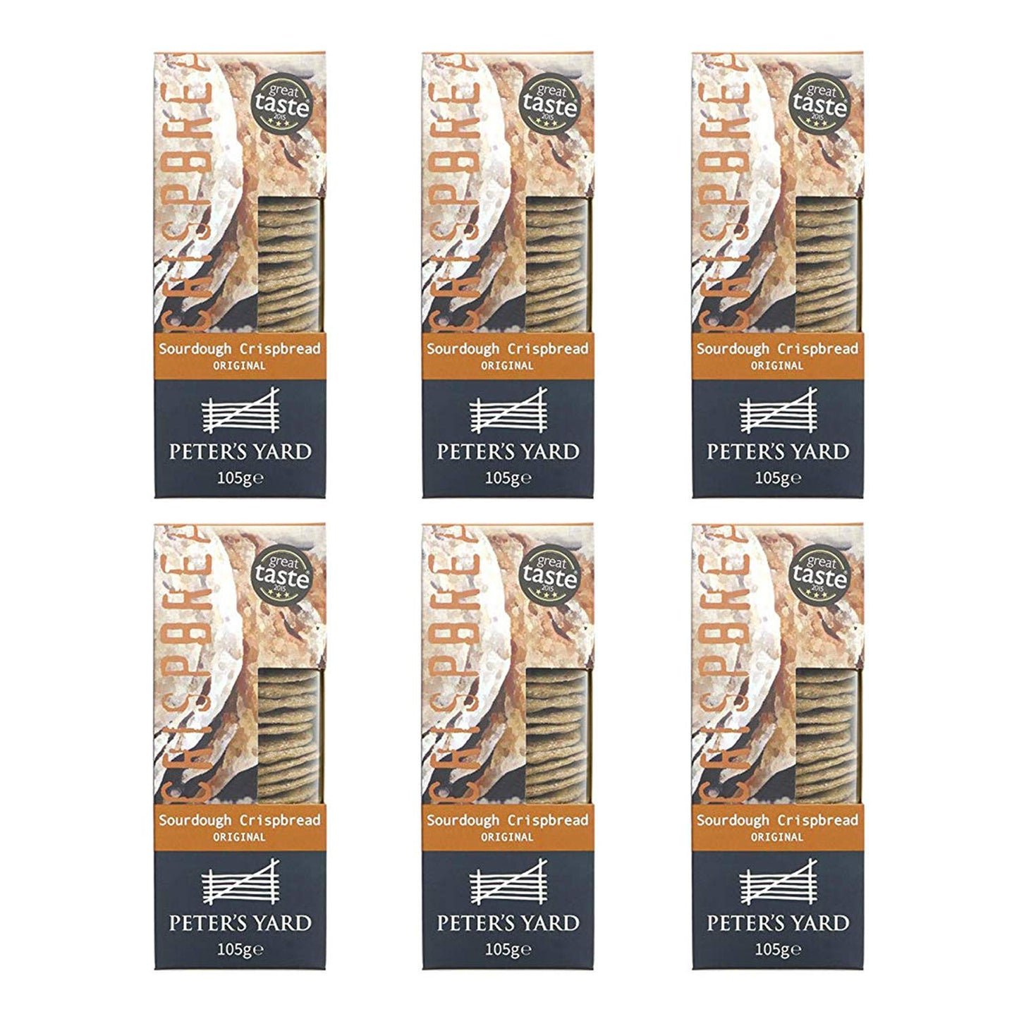 Peter's Yard Artisan Swedish Original Crispbread (105g) - Pack of 6