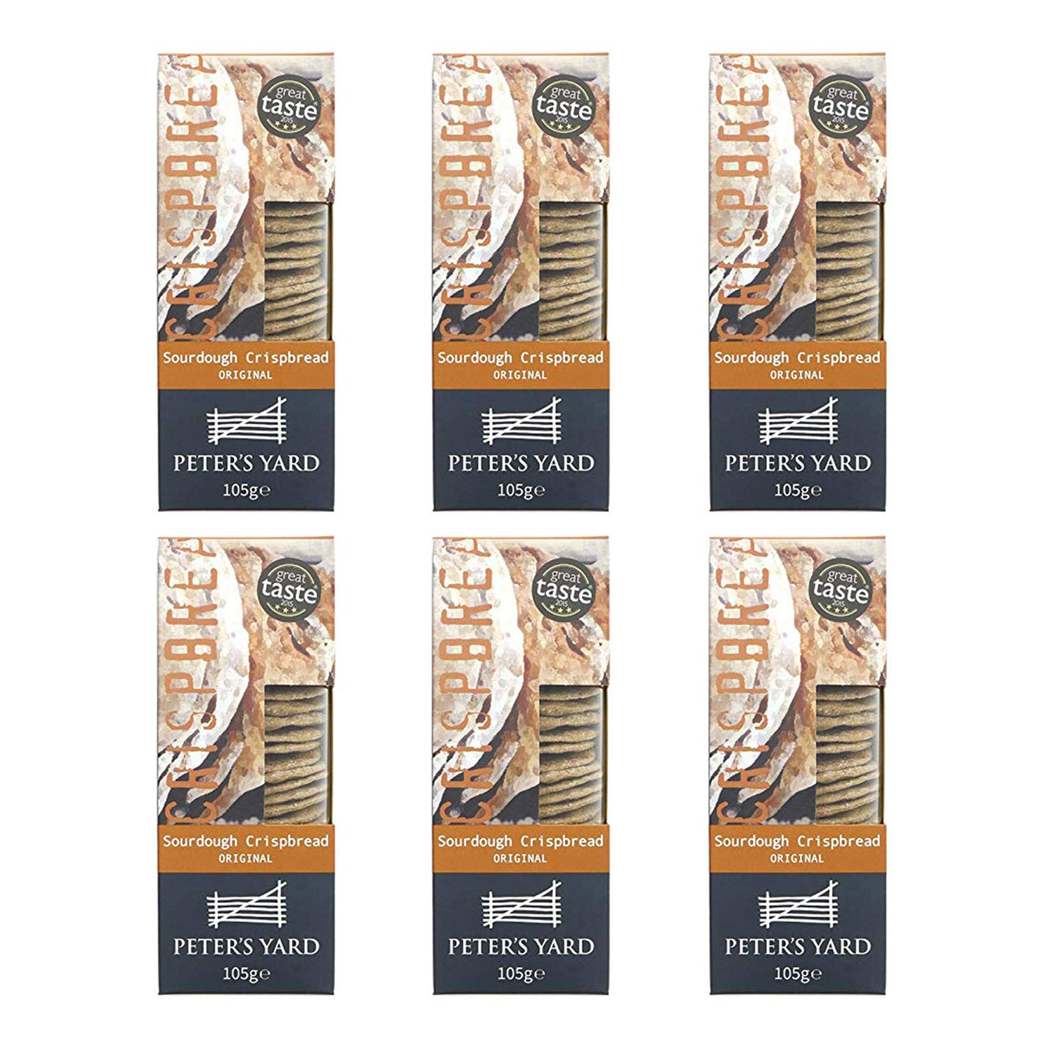 Peter's Yard Artisan Swedish Original Crispbread (105g) - Pack of 6