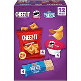 Cheez-It, Pringles, Rice Krispies Treats, Lunch Snacks, Sweet and Salty Variety Pack 9.8oz Box (12 Packs)