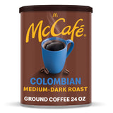 McCafe Colombian, Medium-Dark Roast Ground Coffee, 24 oz Canister